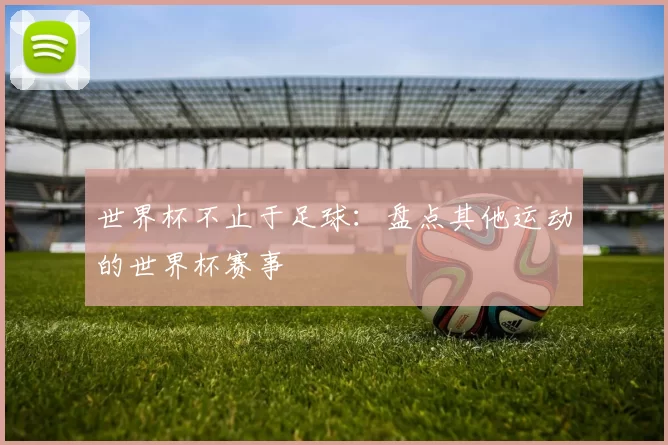 世界杯不止于足球：盘点其他运动的世界杯赛事
